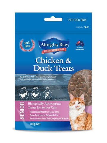 Almighty Raw Senior Cat Treats 100gm